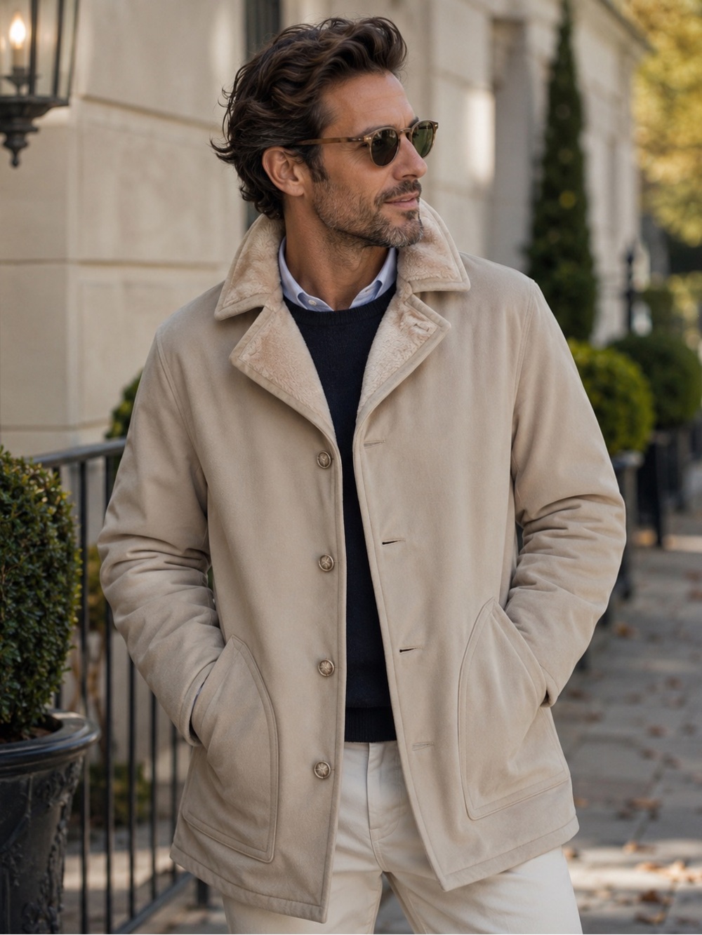 Vintage StratoSuede Stratojac Water Repellent Lined Jacket Tan Faux Suede Coat
